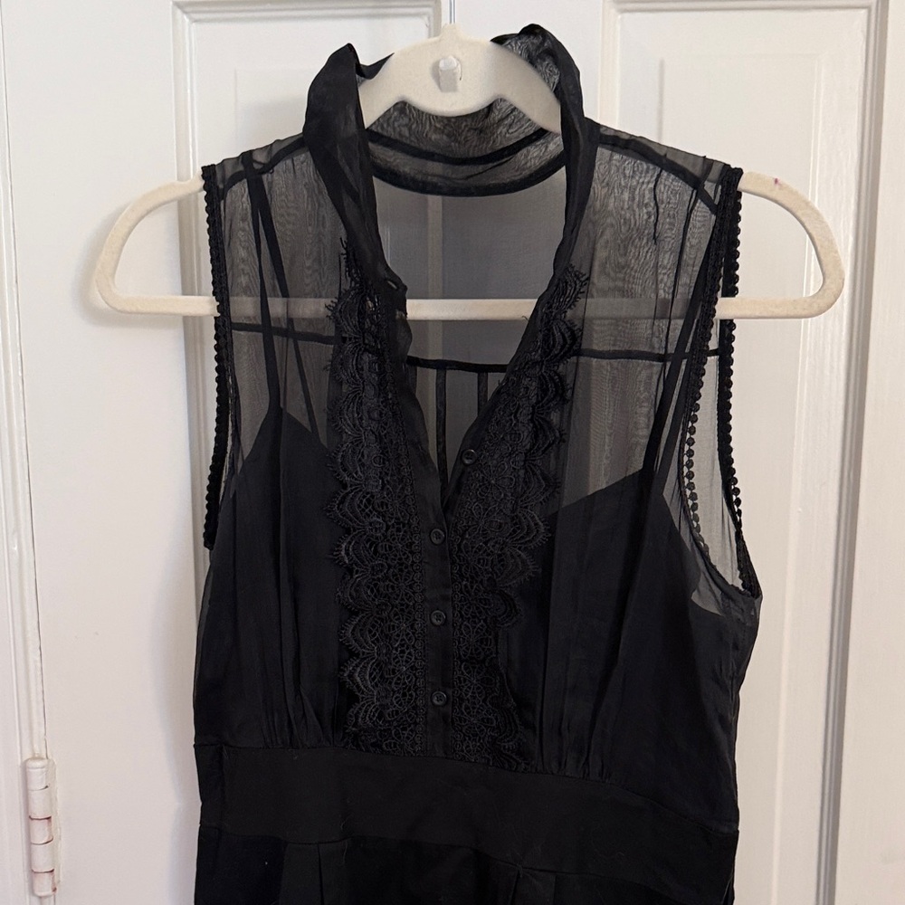 ECI Black Lace Detail Dress
